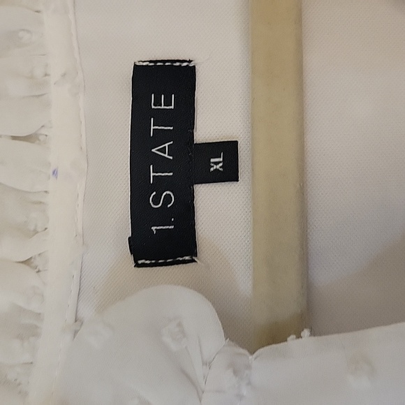 1. State White See thru Top Shirt Dress Sz XL - Picture 5 of 8